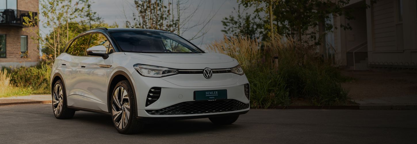 Volkswagen parkeret udenfor - Semler Mobility Fleet