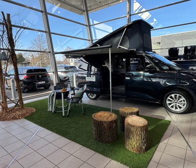 Volkswagen California i Semler mobility showroom