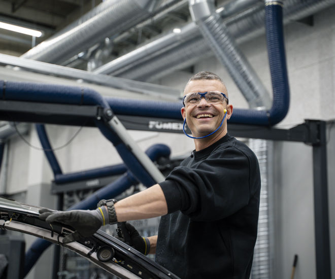 Glad mand hos Semler Mobility